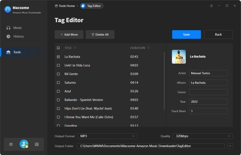 tag editor