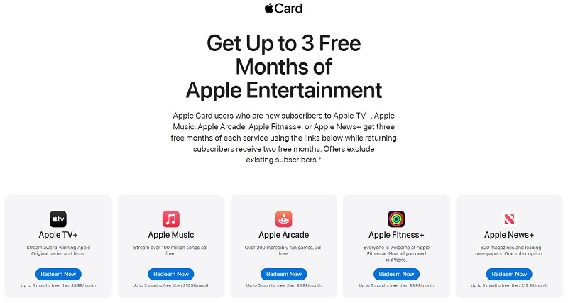 Get up to 3-month Apple Music for free with Apple Card
