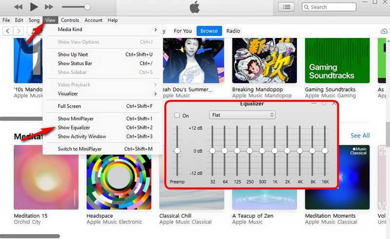 Adjust Apple Music EQ Settings on Windows