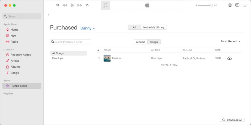 redownload purchased Apple Music