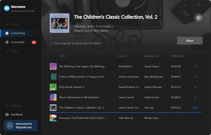start convert audiobooks