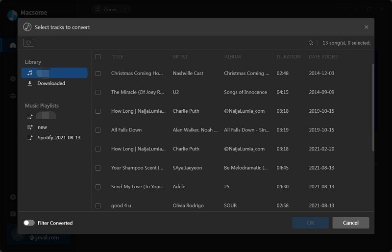 Add iTunes Songs