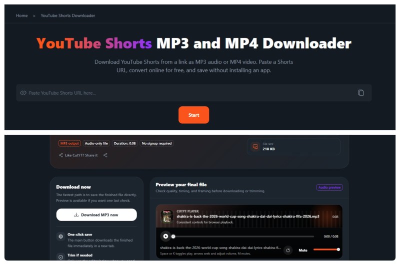 CutYT YouTube Shorts Downloader