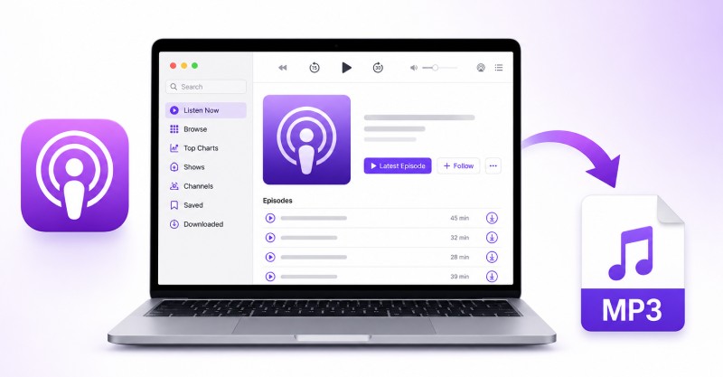 how to download Apple Podcasts to MP3