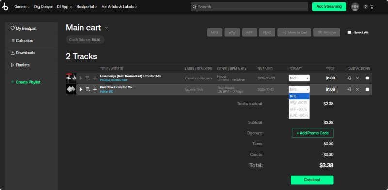 how to download purchased tracks from Beatport to MP3