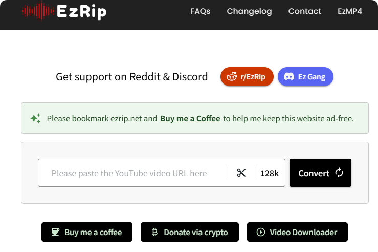 EzRip YouTube to MP3