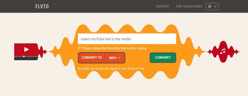 Download YouTube to MP3 with FLVTO