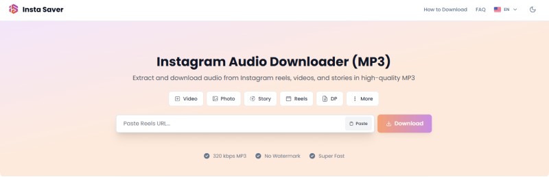InstaSaver instagram audio downloader