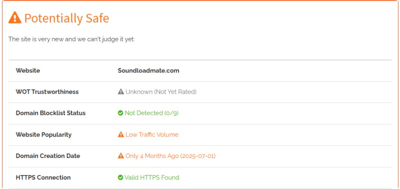 Is Soundloadmate.com Safe