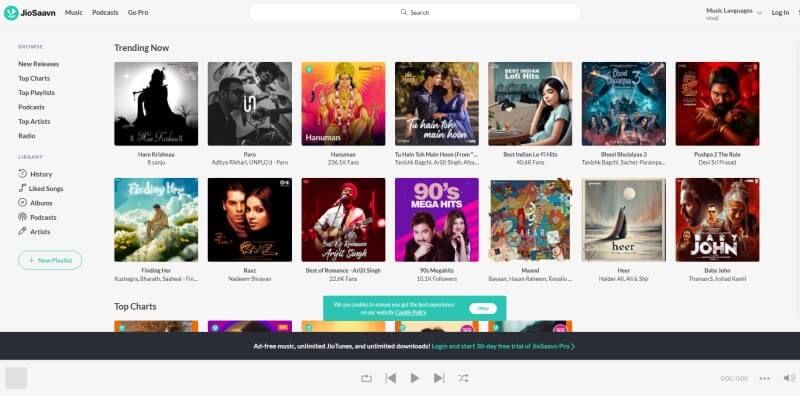 JioSaavn Hindi MP3 Download Site