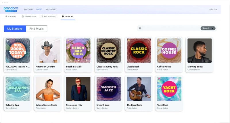 Pandora personalized radio stations
