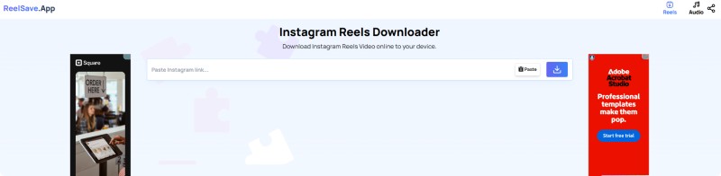ReelSave instagram audio downloader