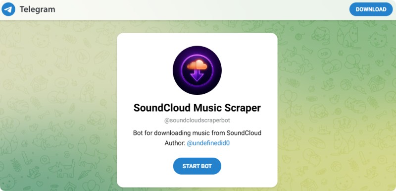 @soundcloudscraperbot SoundCloud downloader
