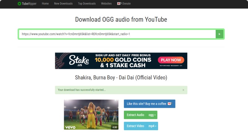 TubeRipper YouTube to OGG Downloader
