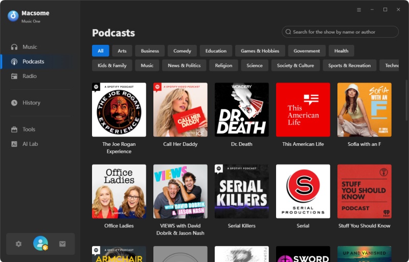 Podcasts of Macsome Music One