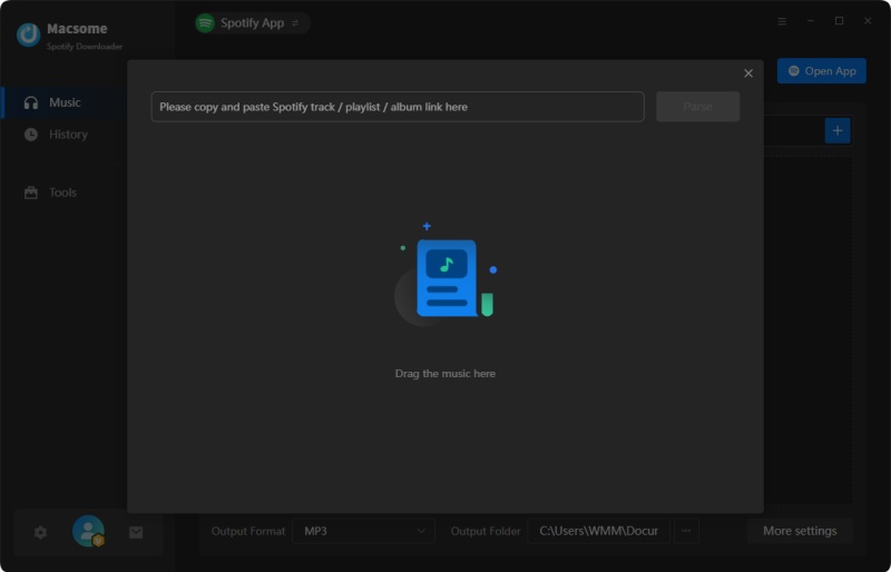 Add Spotify songs to convert