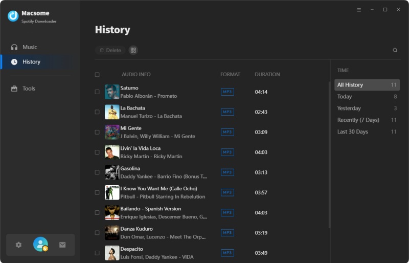 check the downloaded files