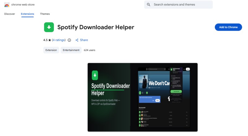 Spotify Downloader Helper Extension