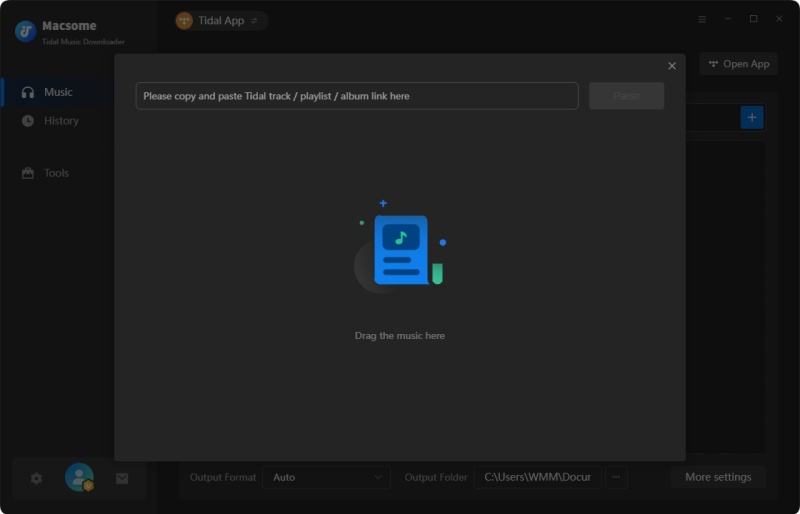 Add Tidal music