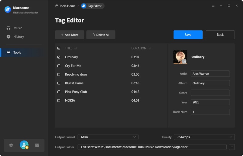 tag editor