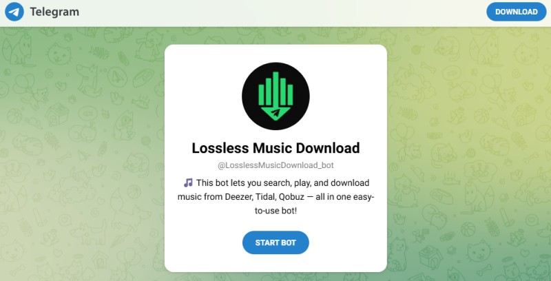 Lossless Music Download Telegram bot