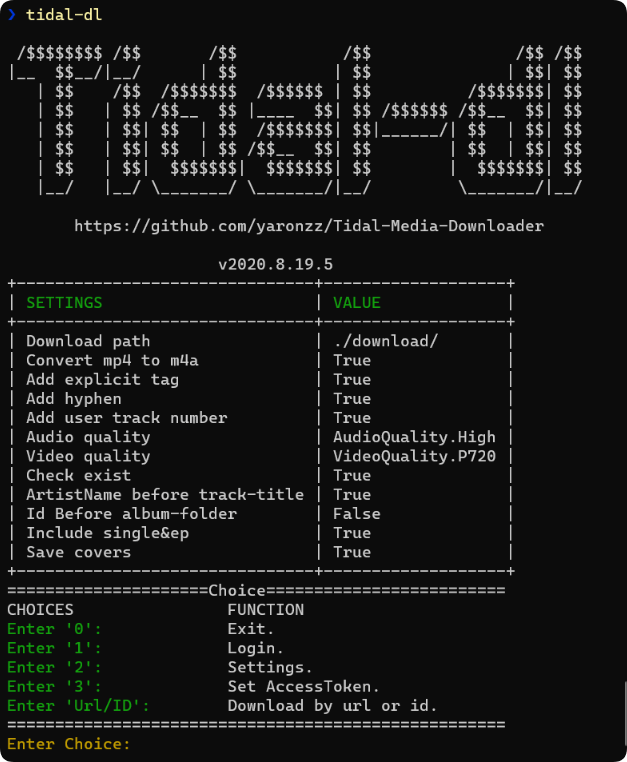 Tidal-DL Music Downloader