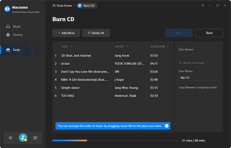 burn cd