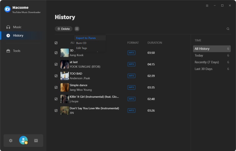 youtube music to apple music